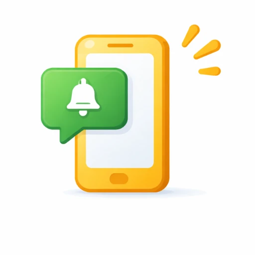 Deliver timely alerts icon showing smartphone with notification bell