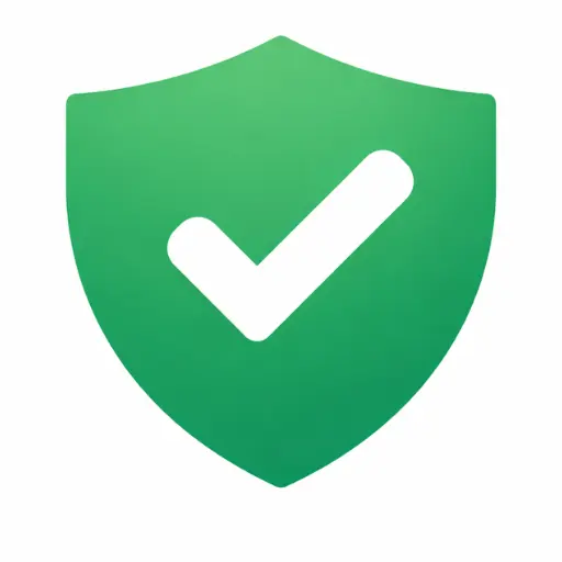Verified and accurate news icon showing shield with checkmark